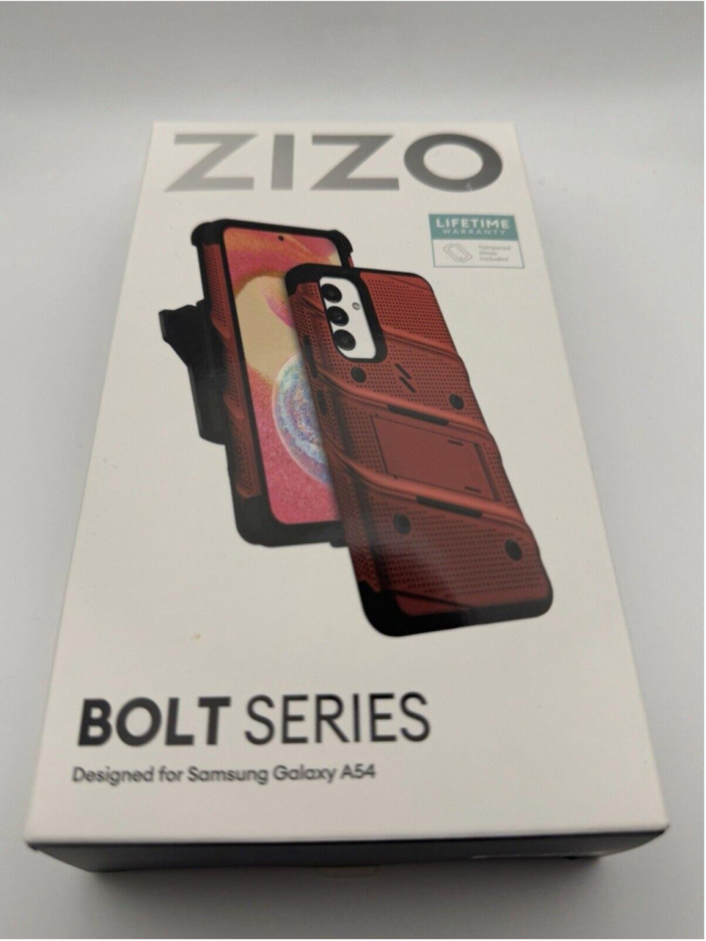 ZIZO BOLT Series Combo Case Kickstand,Tempered Glass For Samsung Galaxy A54 5G